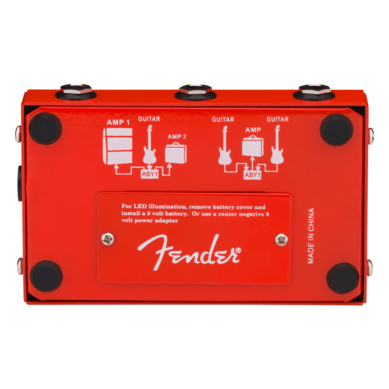 Fender 2-Switch ABY Pedal Red 2