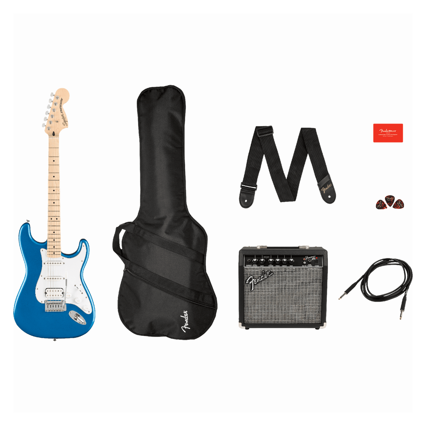 Fender Squire Squier Affinity Series Stratocaster HSS Pack - Lake Placid Blue 1