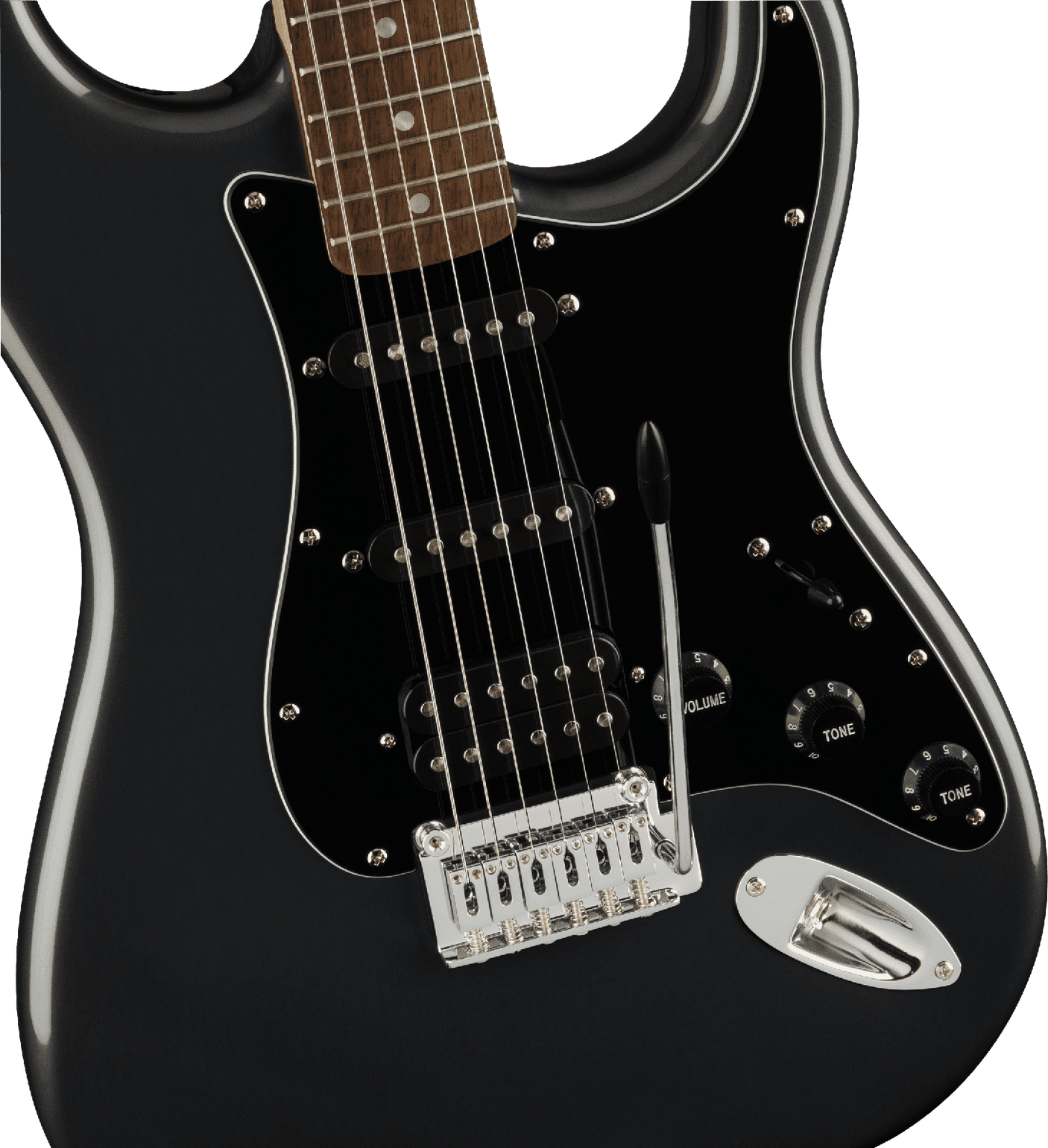 Fender Squire Squier Affinity Series Stratocaster HSS Pack - Charcoal Frost Metallic 6
