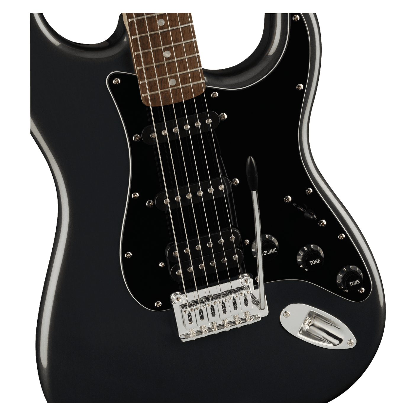 Fender Squire Squier Affinity Series Stratocaster HSS Pack - Charcoal Frost Metallic 6
