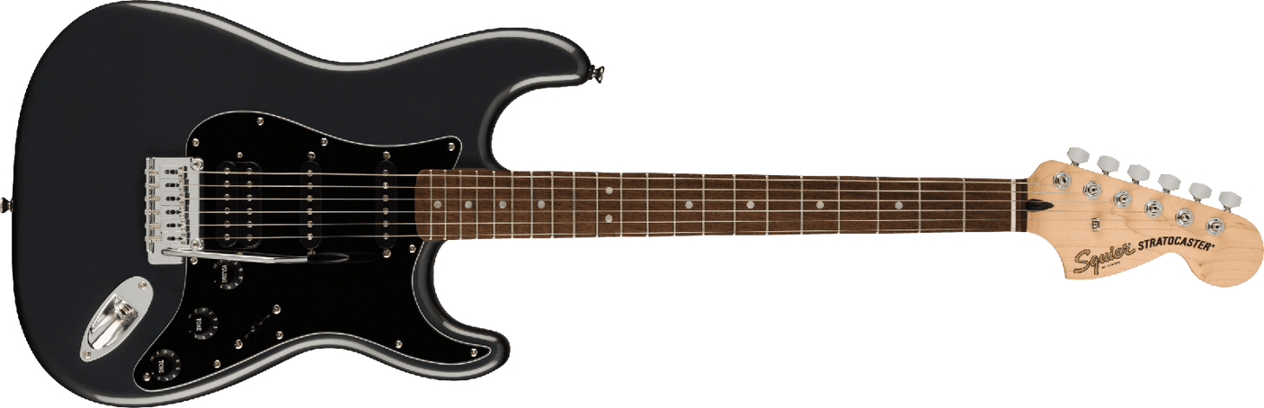 Fender Squire Squier Affinity Series Stratocaster HSS Pack - Charcoal Frost Metallic 3