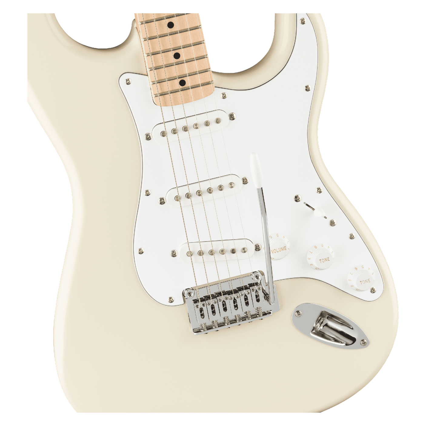 Squier Affinity Series Stratocaster Electric Guitar — Olympic White 3