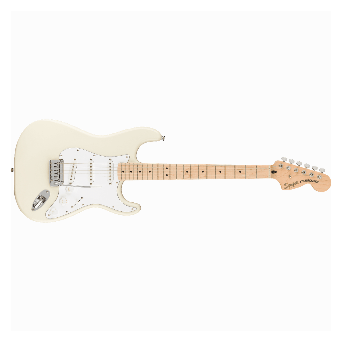 Squier Affinity Series Stratocaster Electric Guitar — Olympic White 1