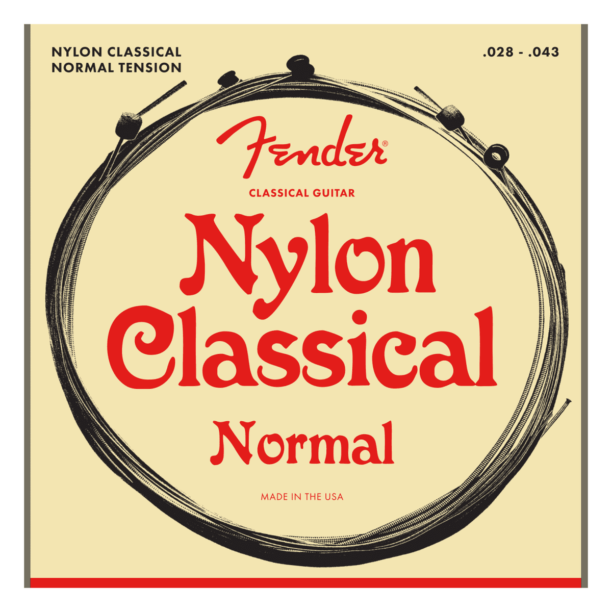 Fender Nylon Classical Guitar Strings - 130 Clear/Silver .028-.043 1