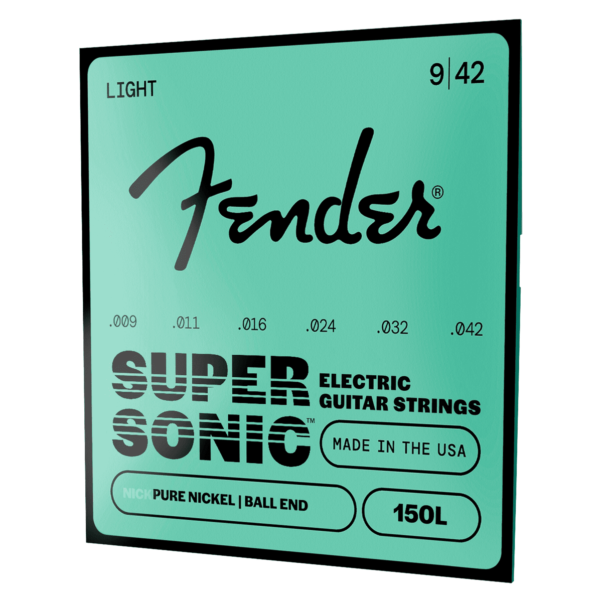 Fender Original 150L Pure Nickel Electric Guitar Strings, Light — 9-42 1