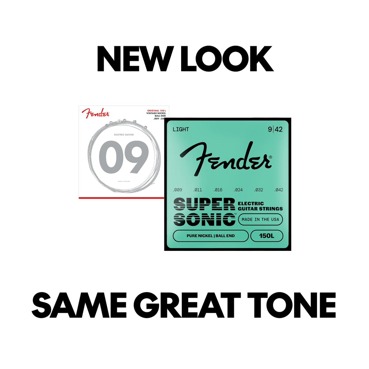 Fender Original 150L Pure Nickel Electric Guitar Strings, Light — 9-42 4
