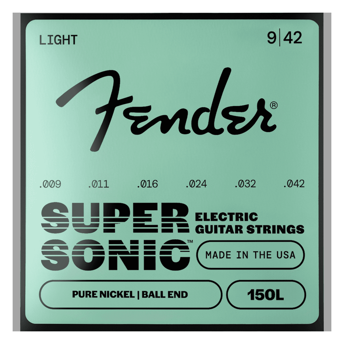 Fender Original 150L Pure Nickel Electric Guitar Strings, Light — 9-42 2