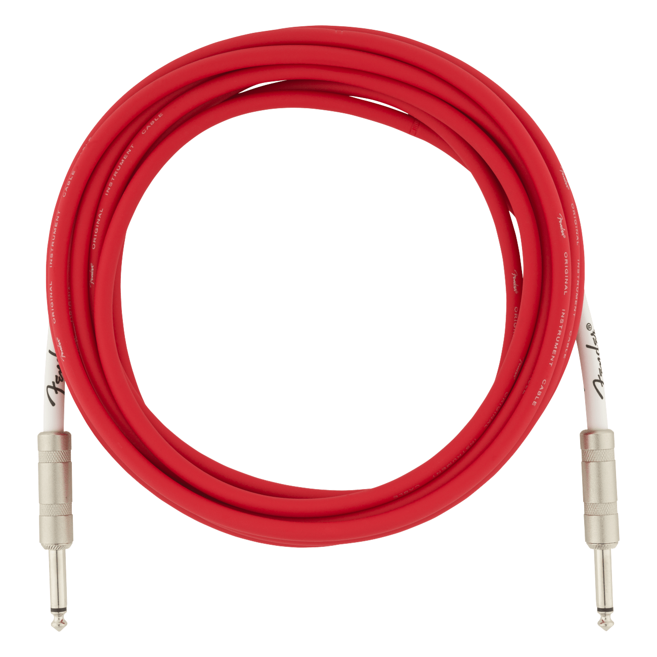 Fender 4.5m 15' Original Series Instrument Cable - Fiesta Red 1