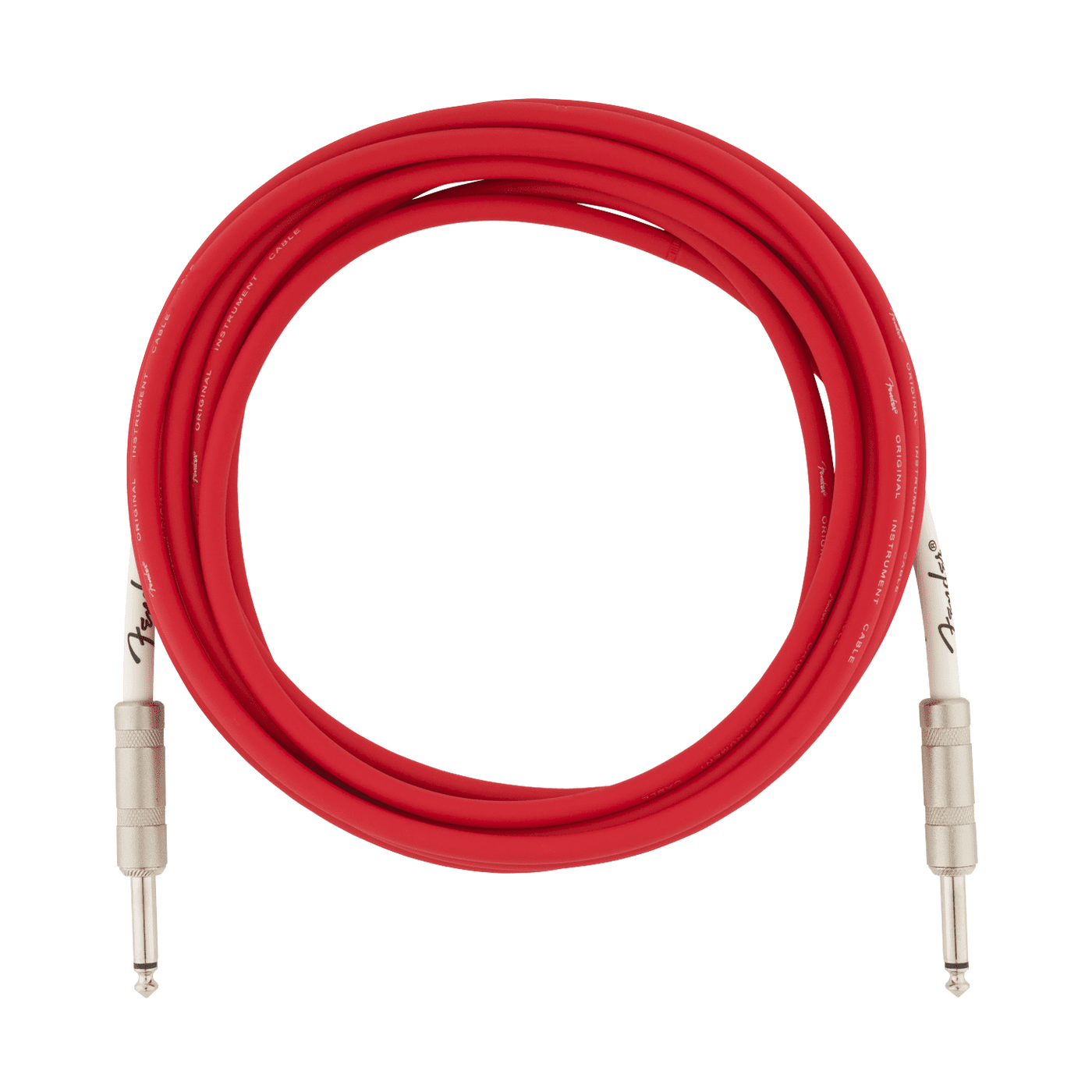 Fender 4.5m 15' Original Series Instrument Cable - Fiesta Red 1