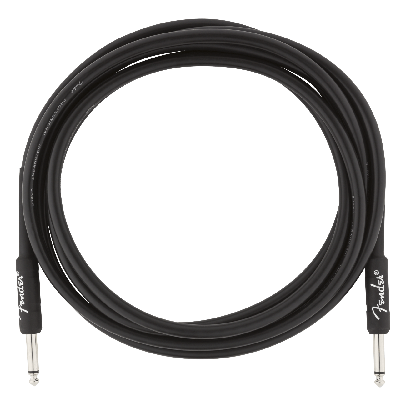 Fender Professional Series 3M 10ft Straight Instrument Cable Black 2