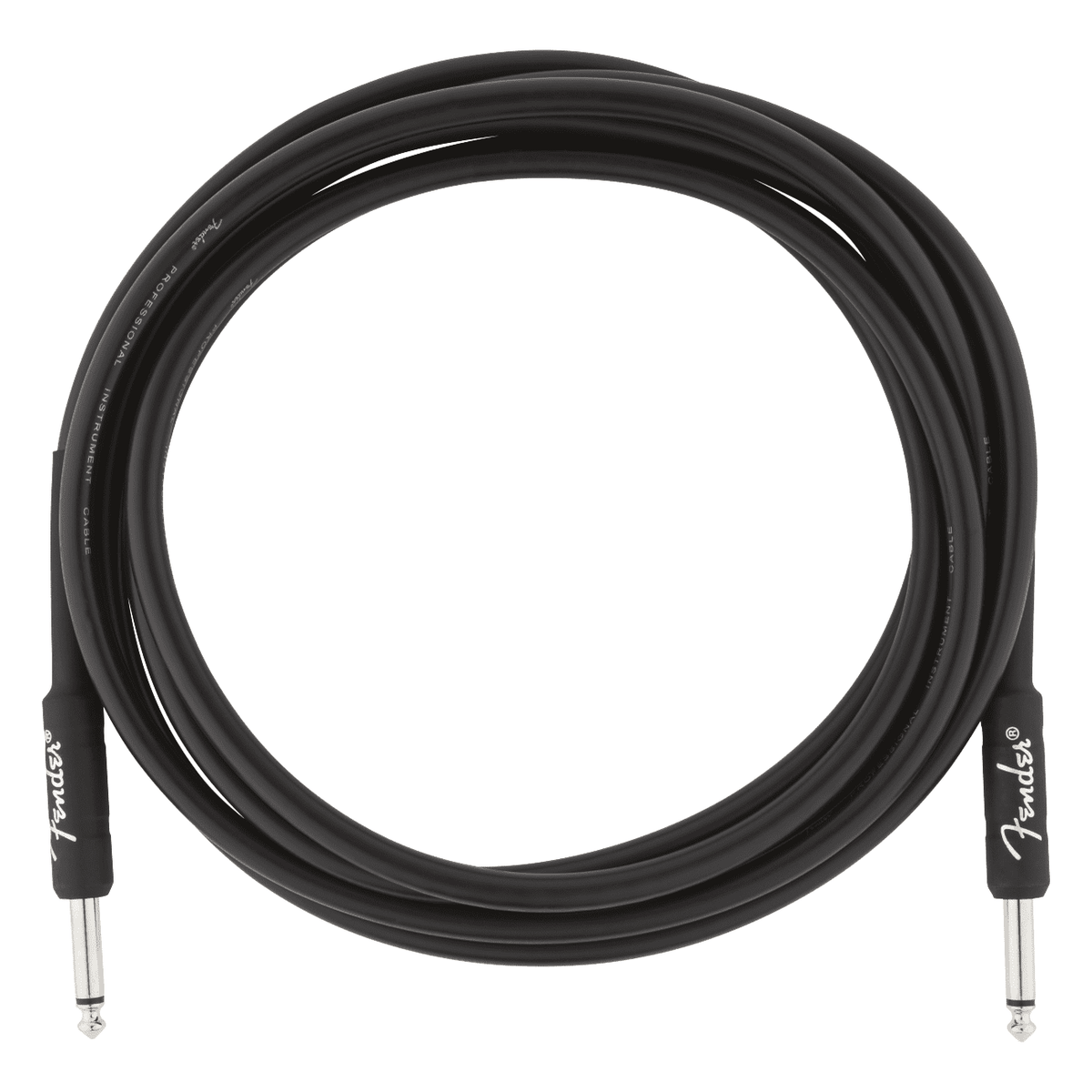 Fender Professional Series 3M 10ft Straight Instrument Cable Black 2