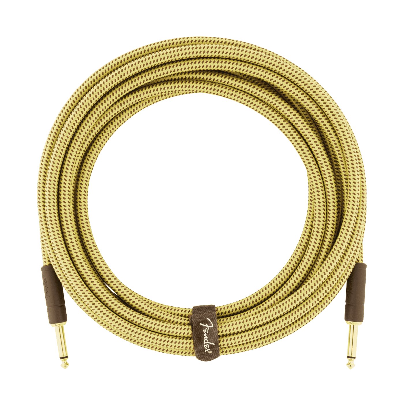 Fender 3M 10' Deluxe Series Instrument Cable - Straight/Straight, Tweed 1