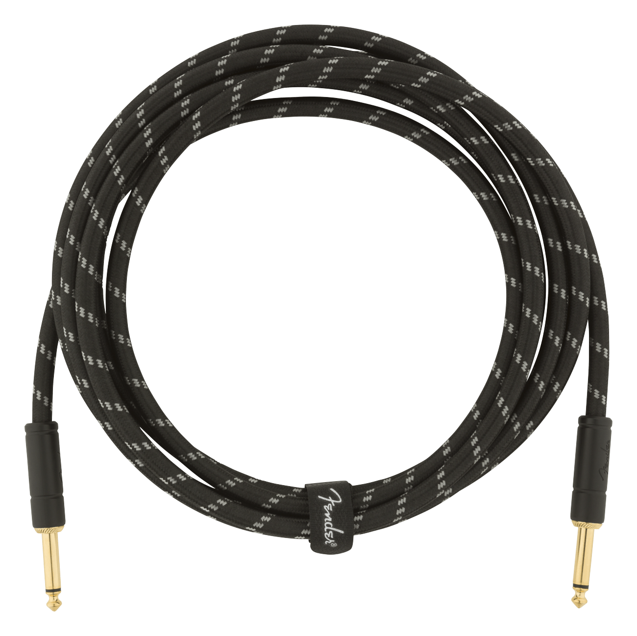 Fender 3M 10' Deluxe Series Instrument Cable - Straight/Straight, Black Tweed 1