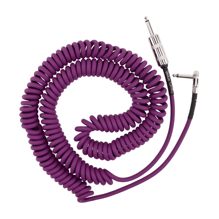 Fender Hendrix™ Voodoo Child™ Coil Instrument Cable Straight/Angle, 30', Purple 2