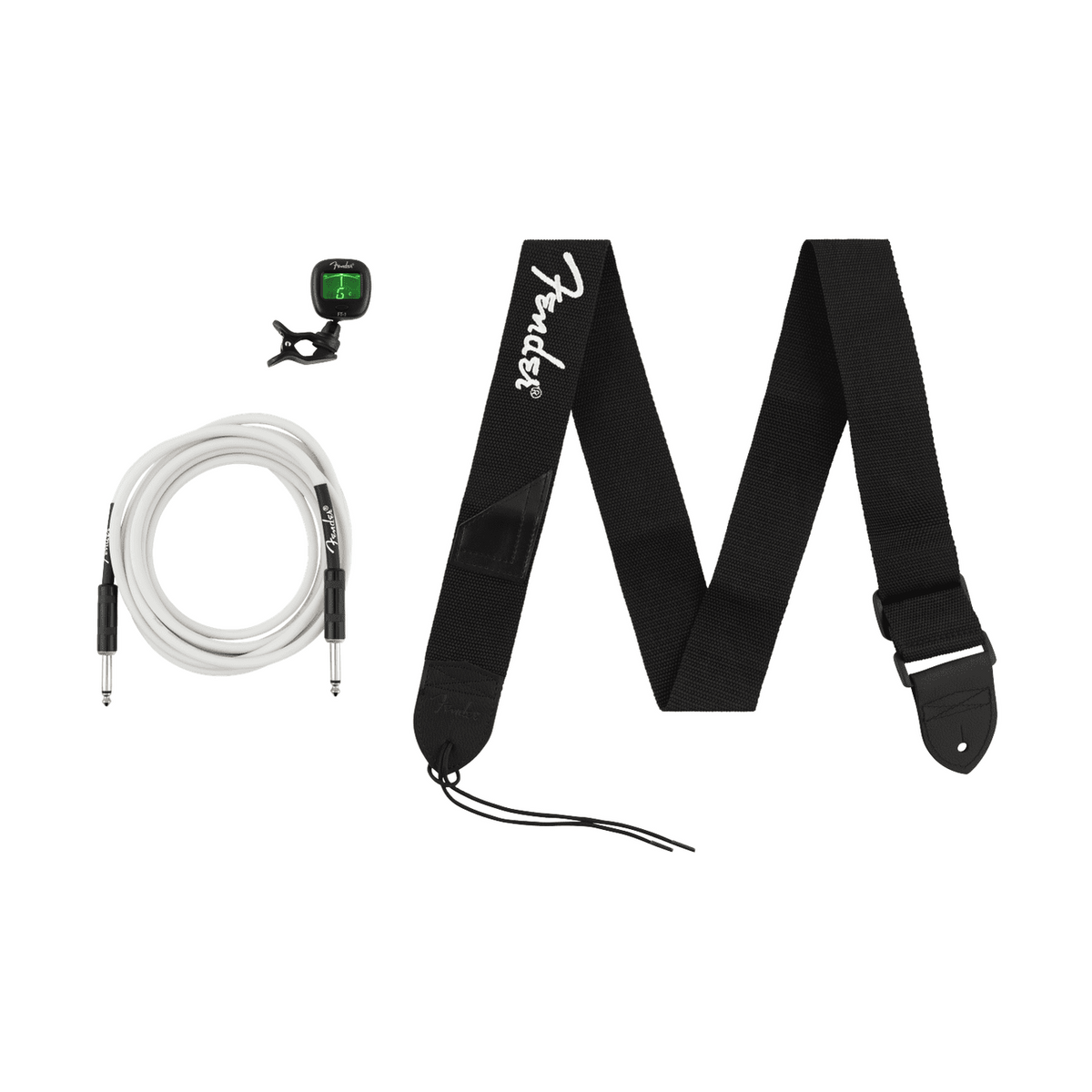 Fender Accessories Bundle Pack - Cable, Tuner & Strap 1