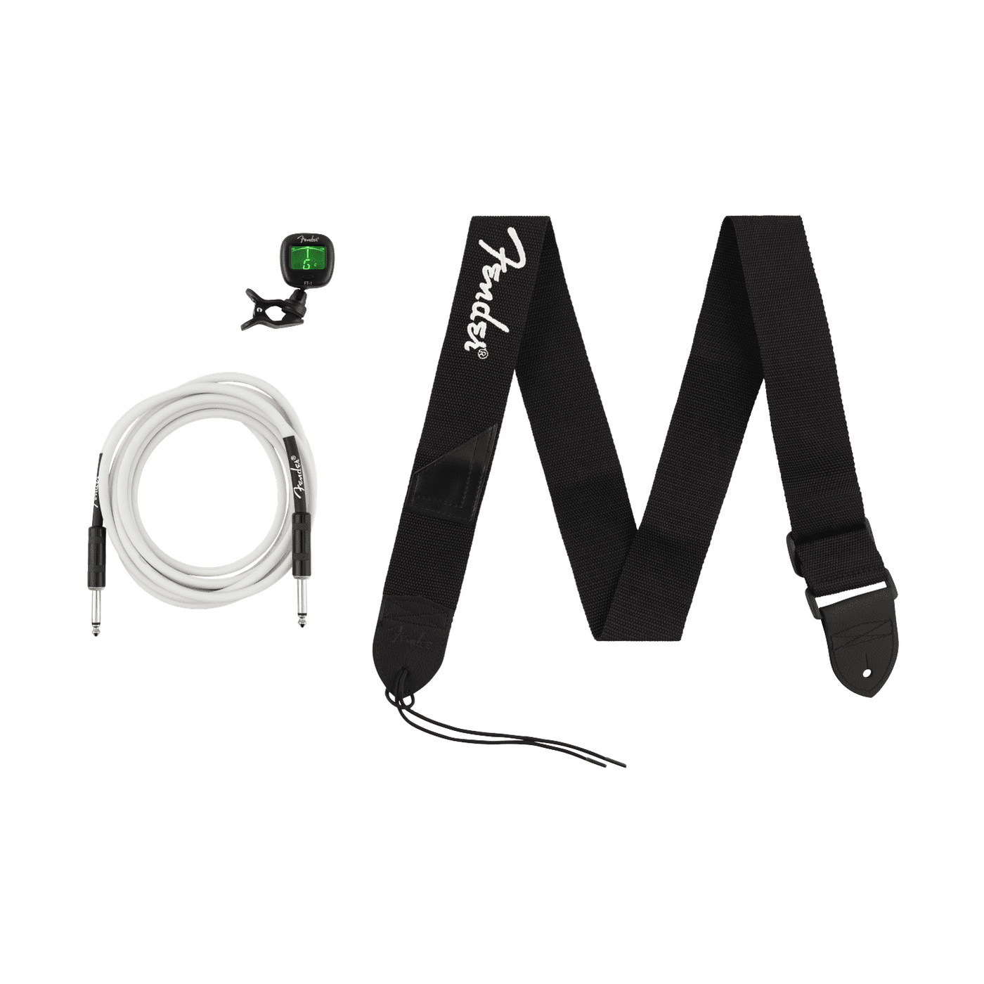Fender Accessories Bundle Pack - Cable, Tuner & Strap 1