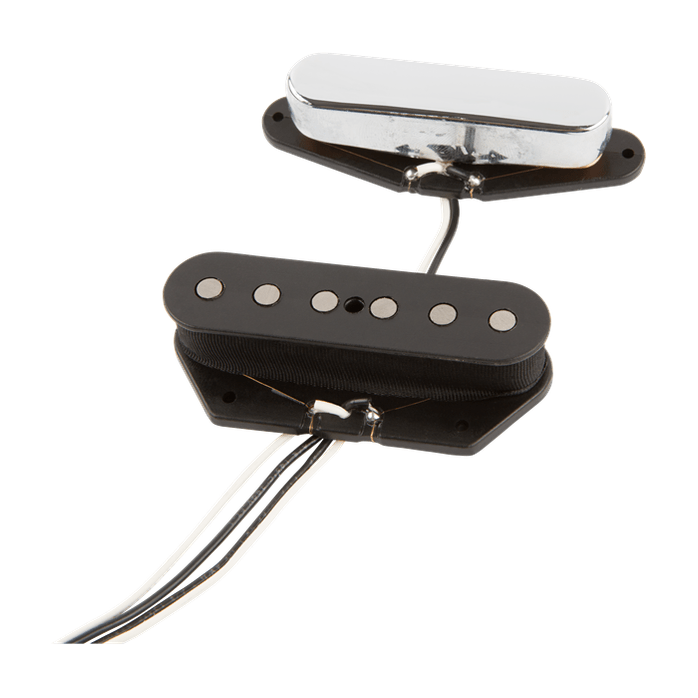 Fender Tex-Mex Telecaster Pickup Set - Black/Chrome