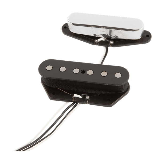 Fender Tex-Mex Telecaster Pickup Set - Black/Chrome 2