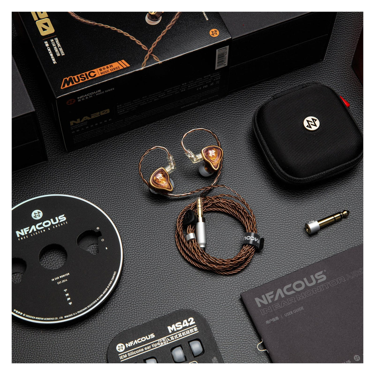 NF Acoustics NA20 In-Ear Monitors, Beryllium-Plated Dynamic Driver IEM 4