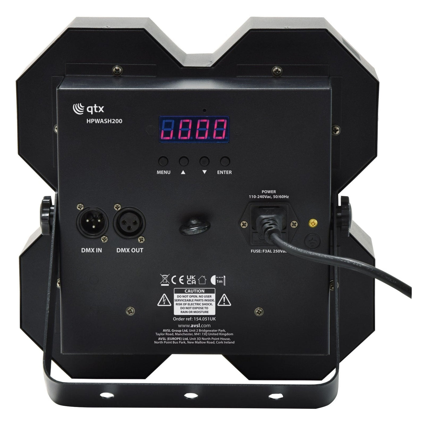 QTX HPWash-200 200W Quad COB LED Stage Blinder 3
