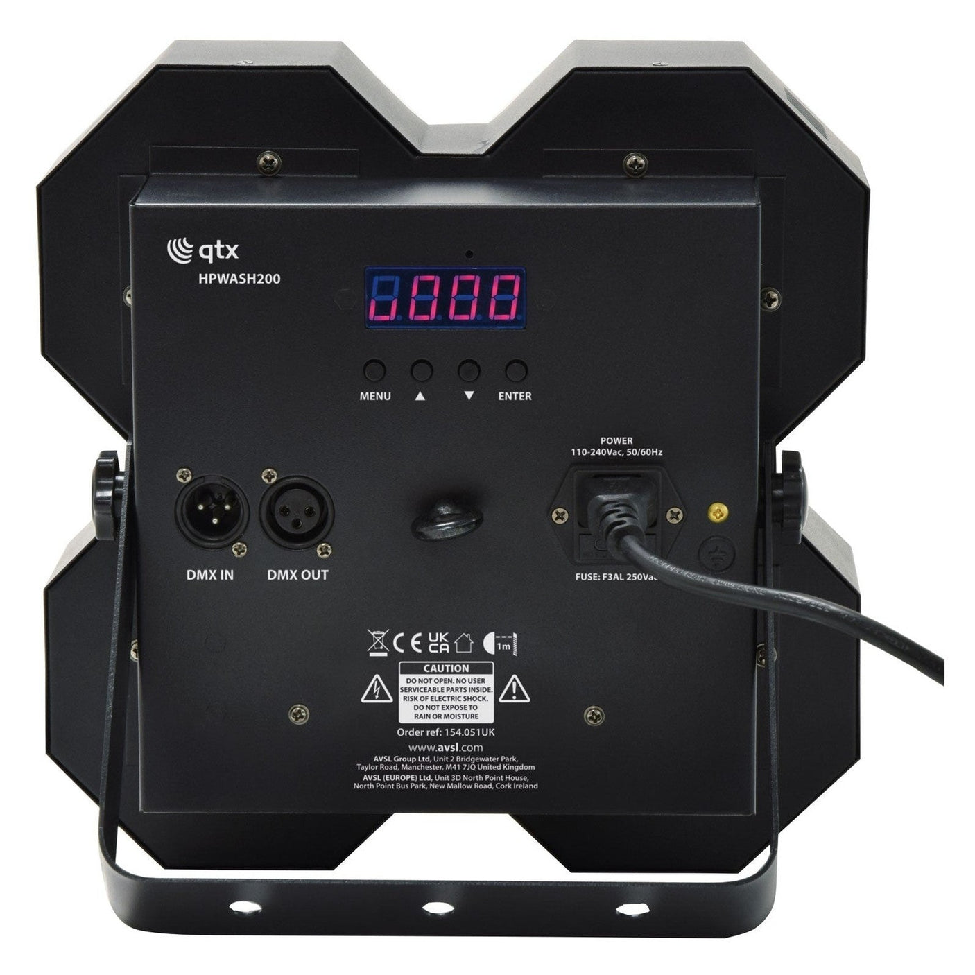QTX HPWash-200 200W Quad COB LED Stage Blinder 3
