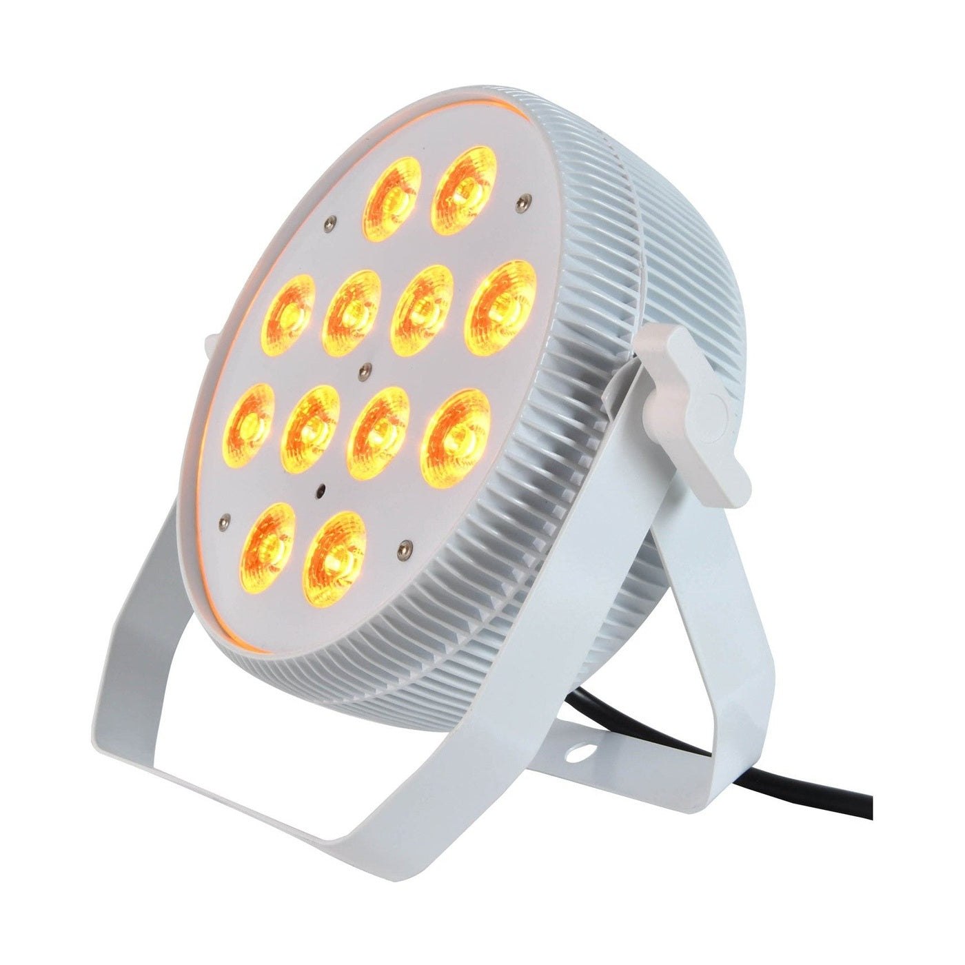 Citronic MagicPAR-80 Fanless PAR Can with 12x12 RGBWA+UV LEDs White 1