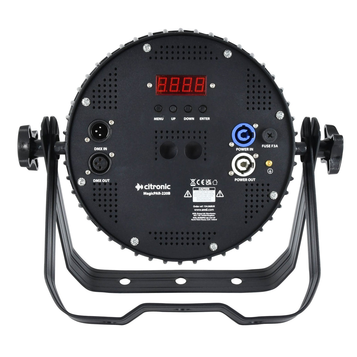 Citronic MagicPAR-220 Fanless PAR Can with 18x12 RGBWA+UV LEDs Black 3