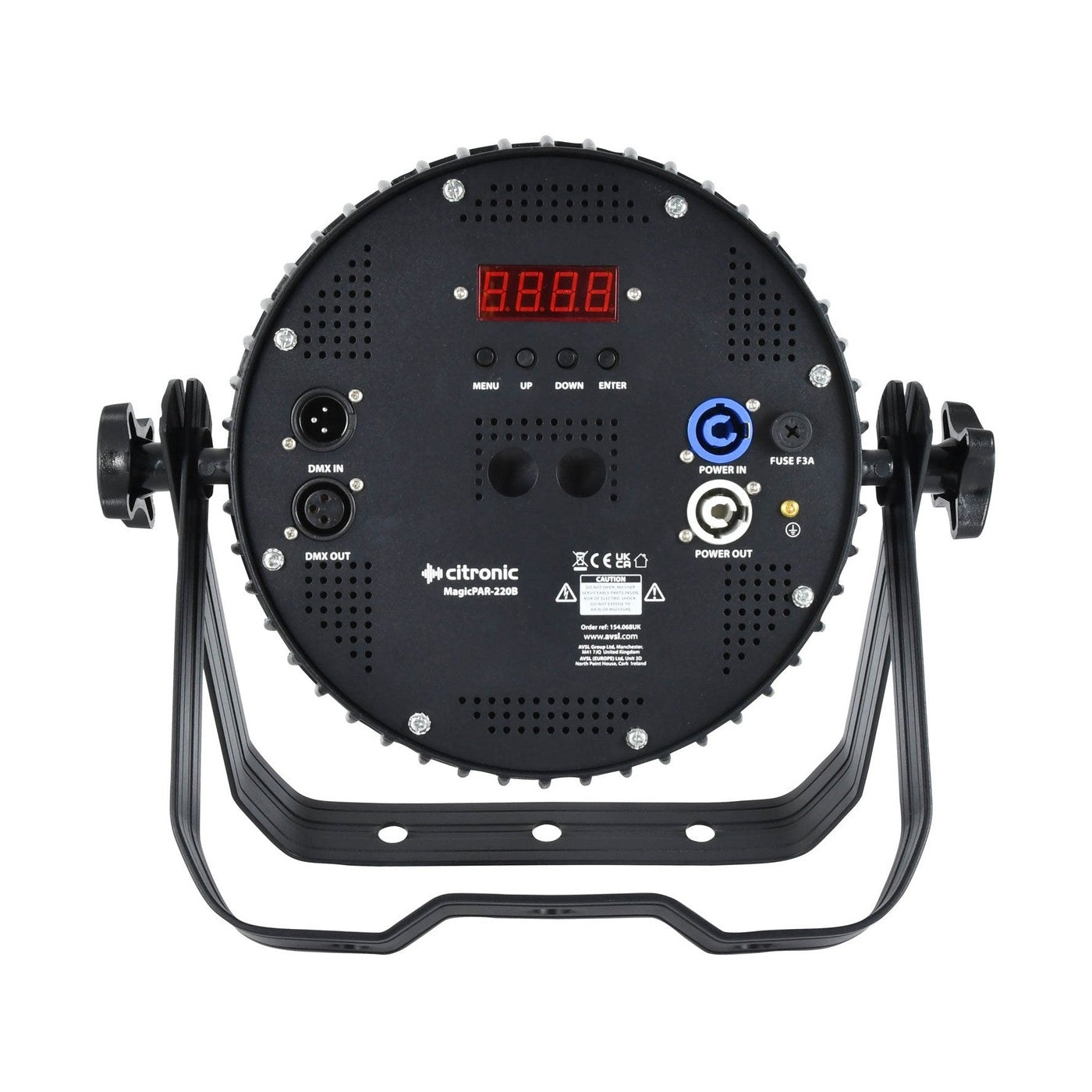 Citronic MagicPAR-220 Fanless PAR Can with 18x12 RGBWA+UV LEDs Black 3