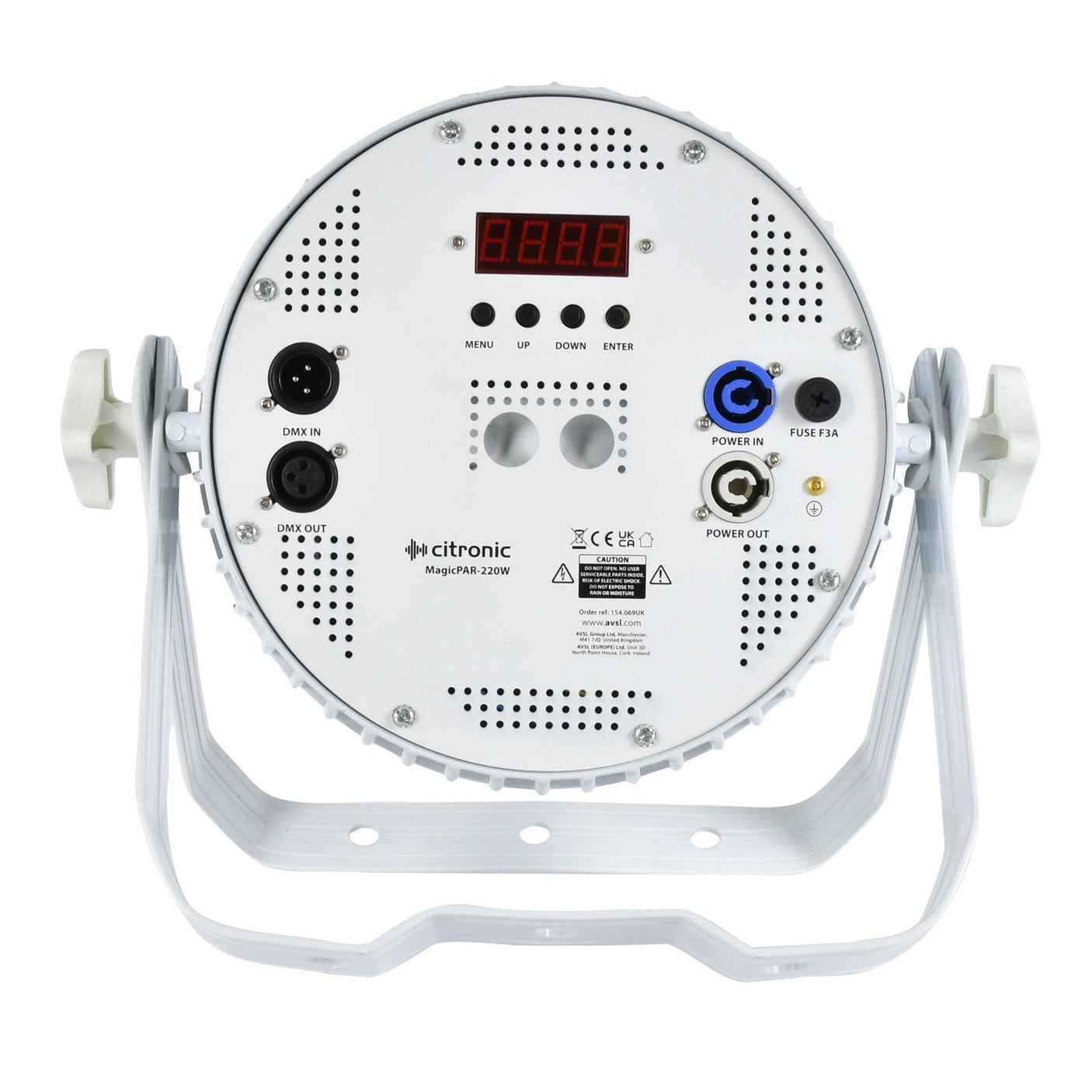 Citronic MagicPAR-220 Fanless PAR Can with 18x12 RGBWA+UV LEDs White 3