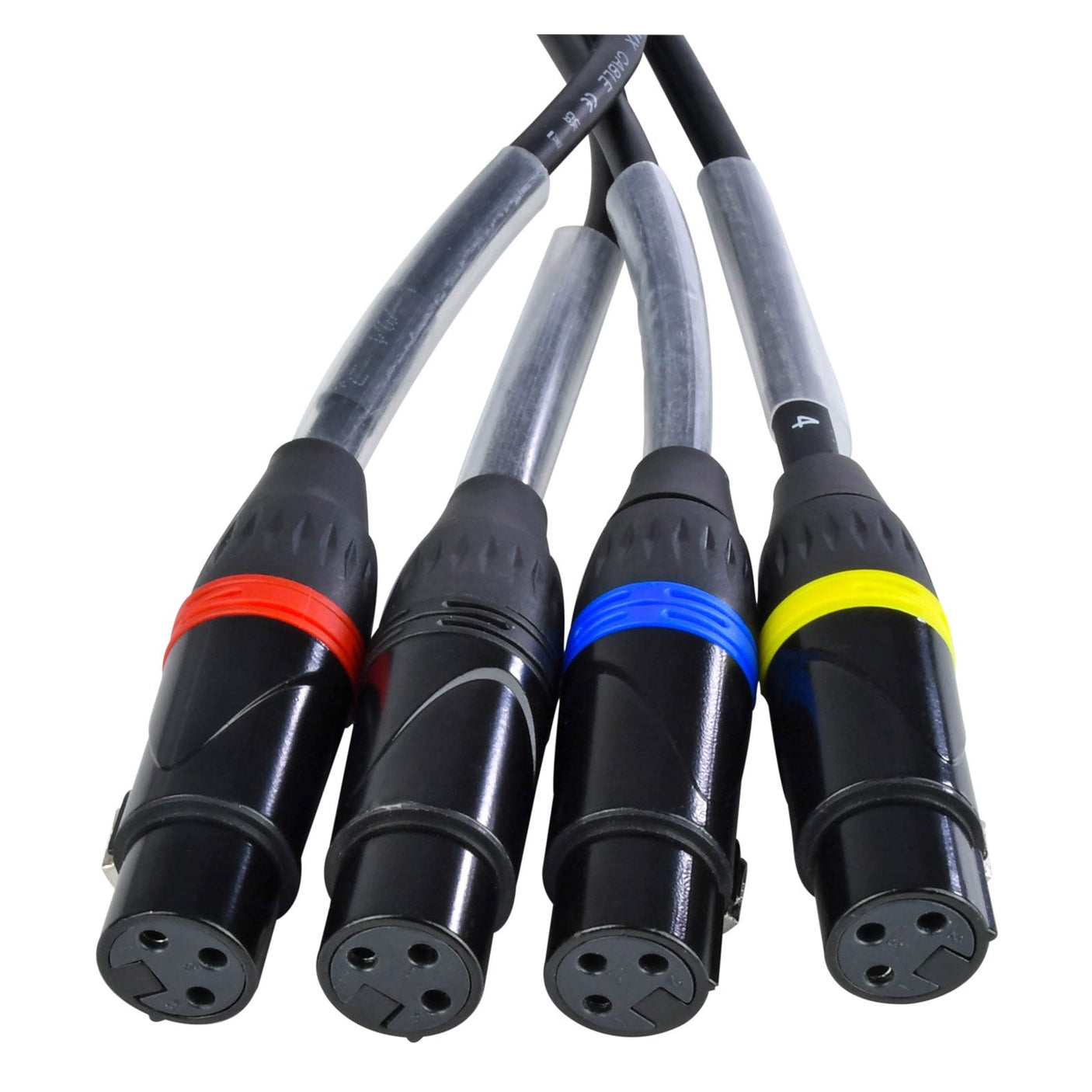 QTX RJ45 to DMX Multicore Adaptor – 4 x 3-Pin Female XLR Tails 2