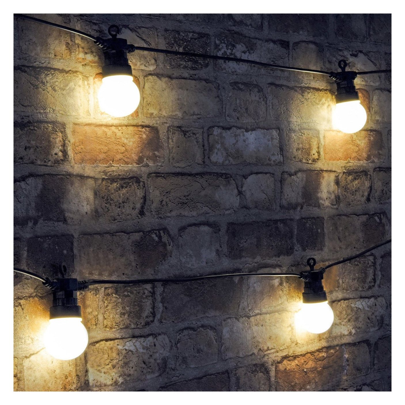 Lyyt Outdoor LED Festoon Lights 50cm Spacing - 10 Bulbs Warm White 3
