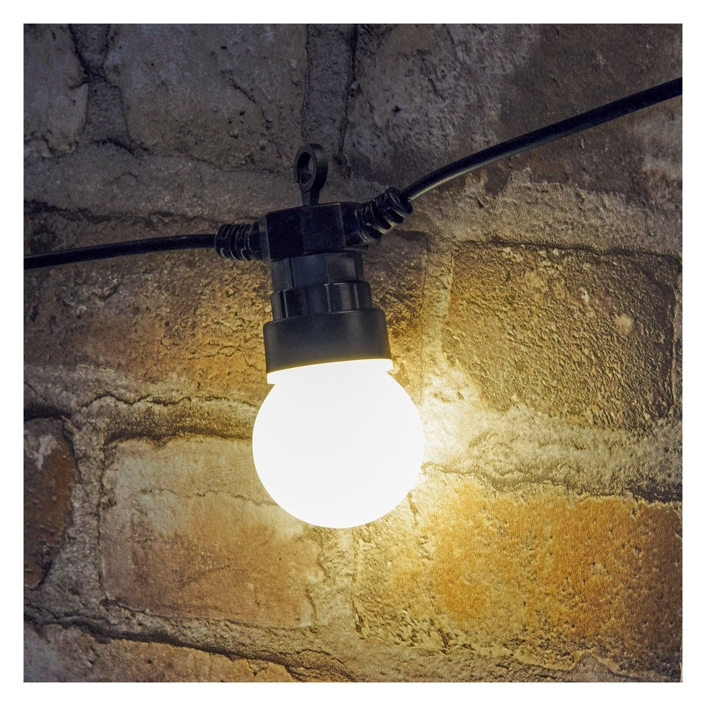 Lyyt Outdoor LED Festoon Lights 50cm Spacing - 10 Bulbs Warm White 2
