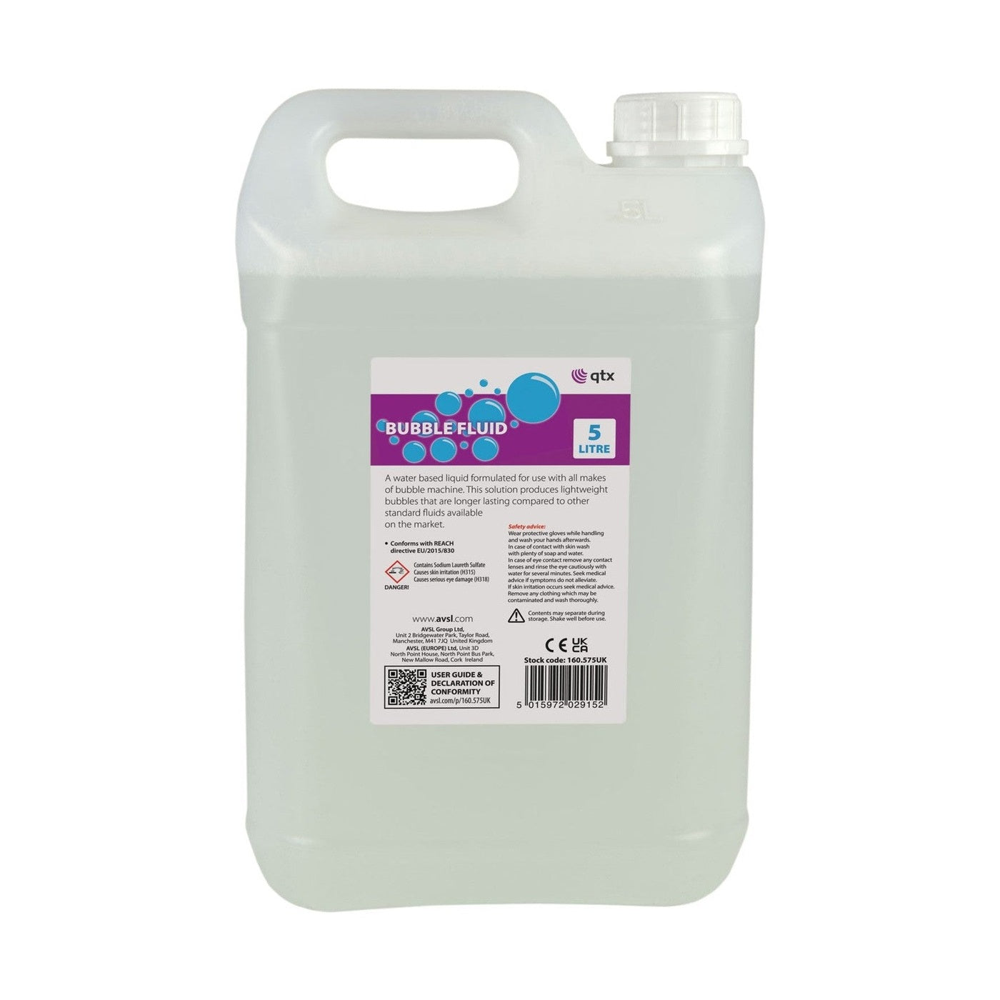 QTX Bubble Fluid – 5 Litres 1