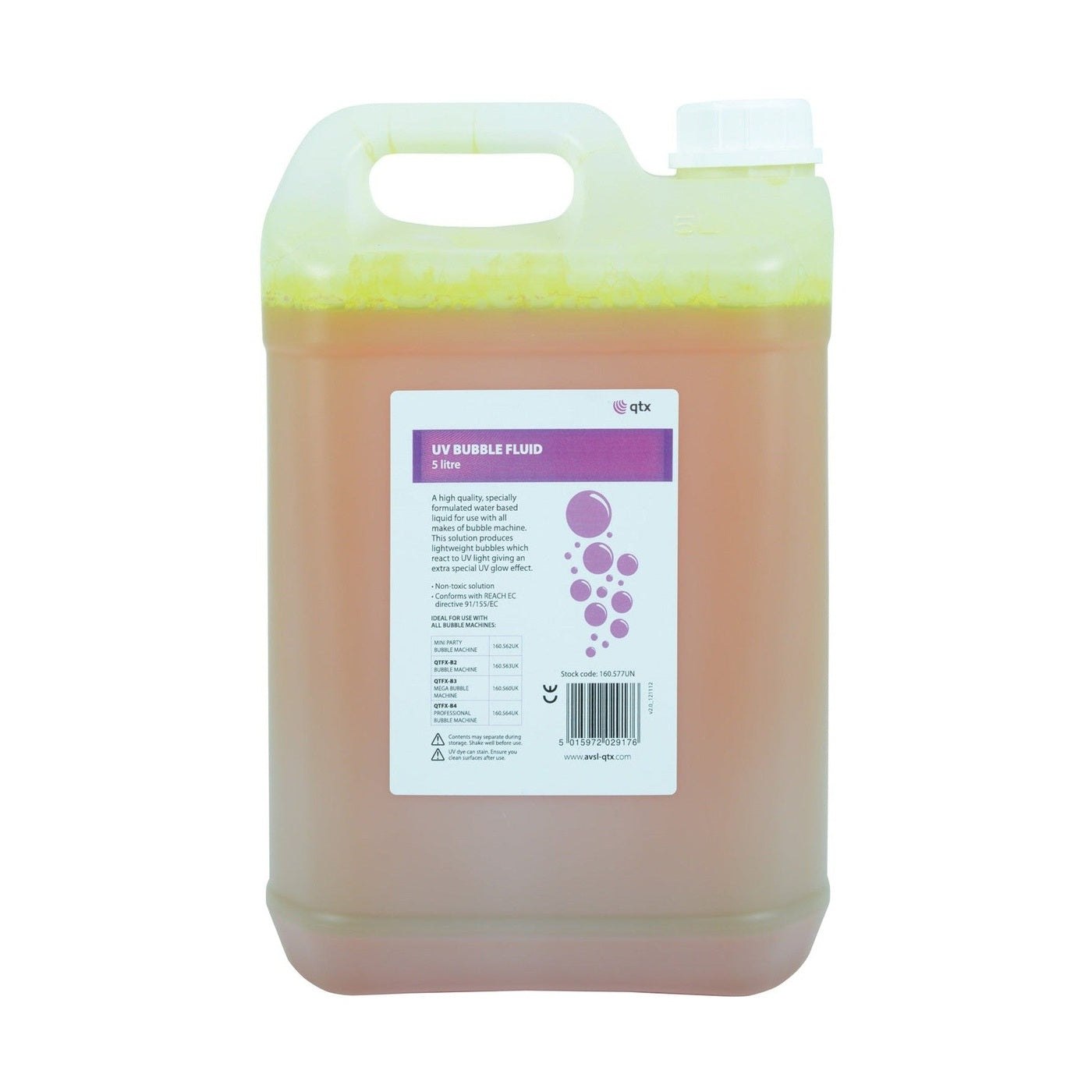 QTX UV Bubble Fluid – 5 Litres 1