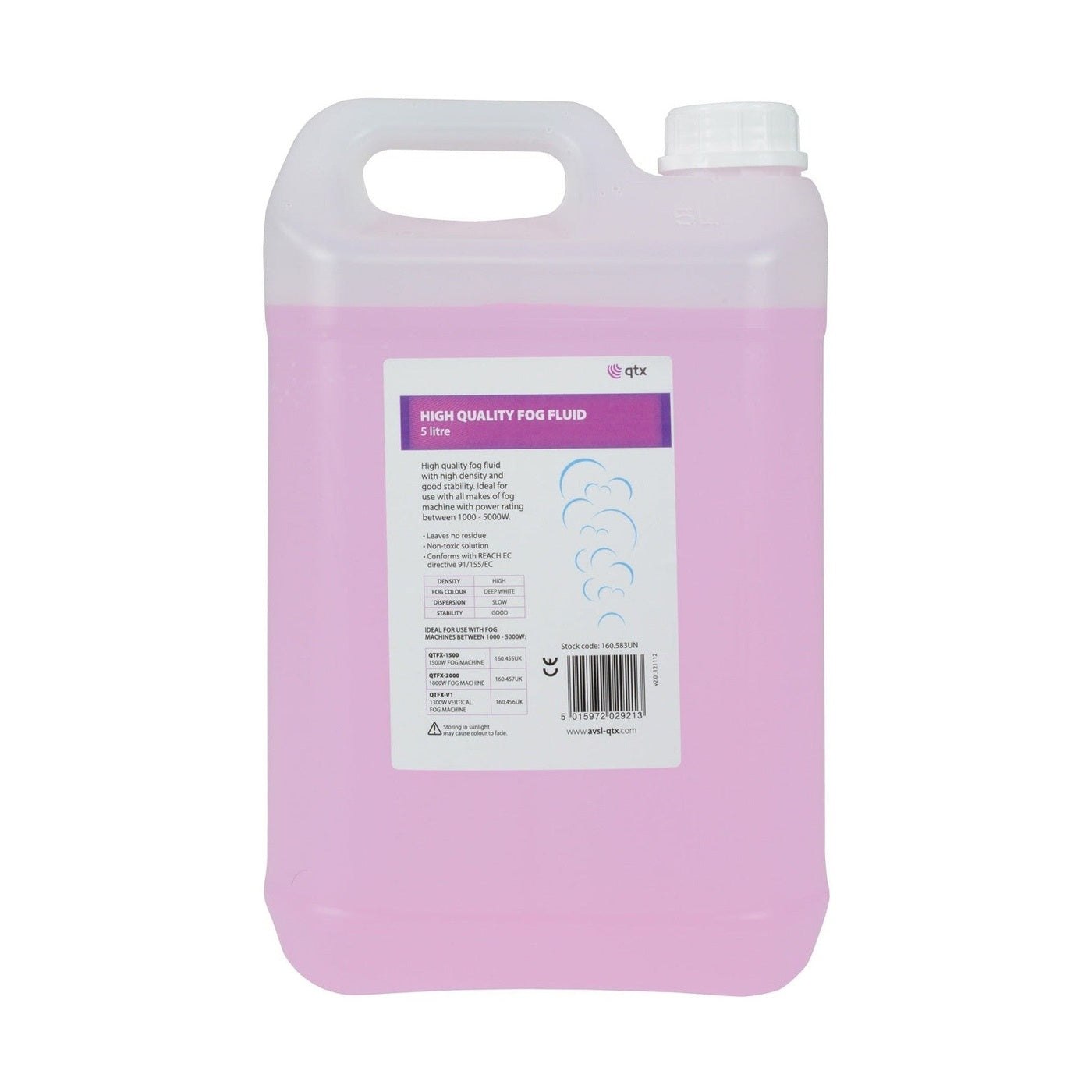 QTX High Quality High Density Fog/Smoke Fluid - 5 Litres 1