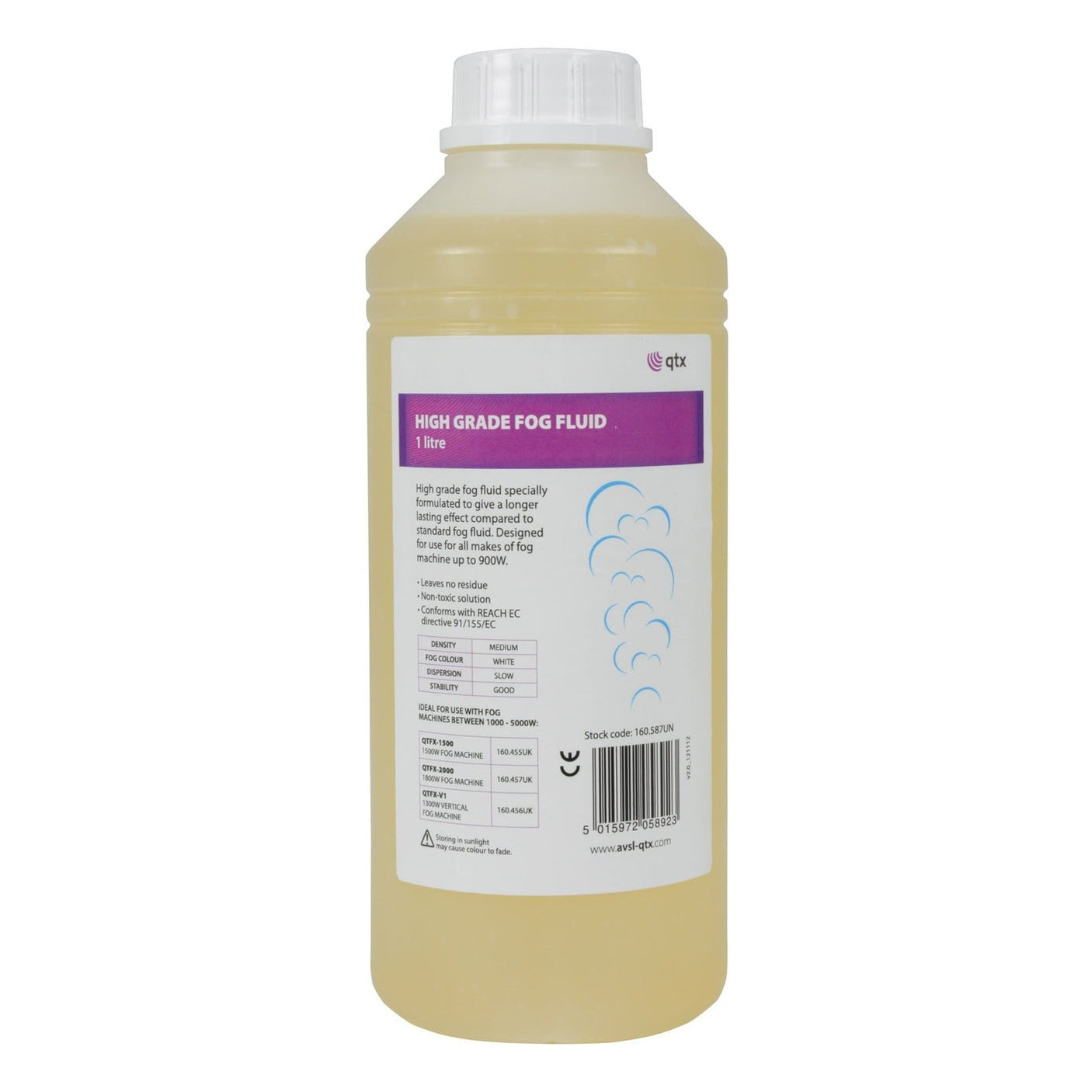 QTX High Grade Medium Density Fog/Smoke Fluid - 1 Litre 1