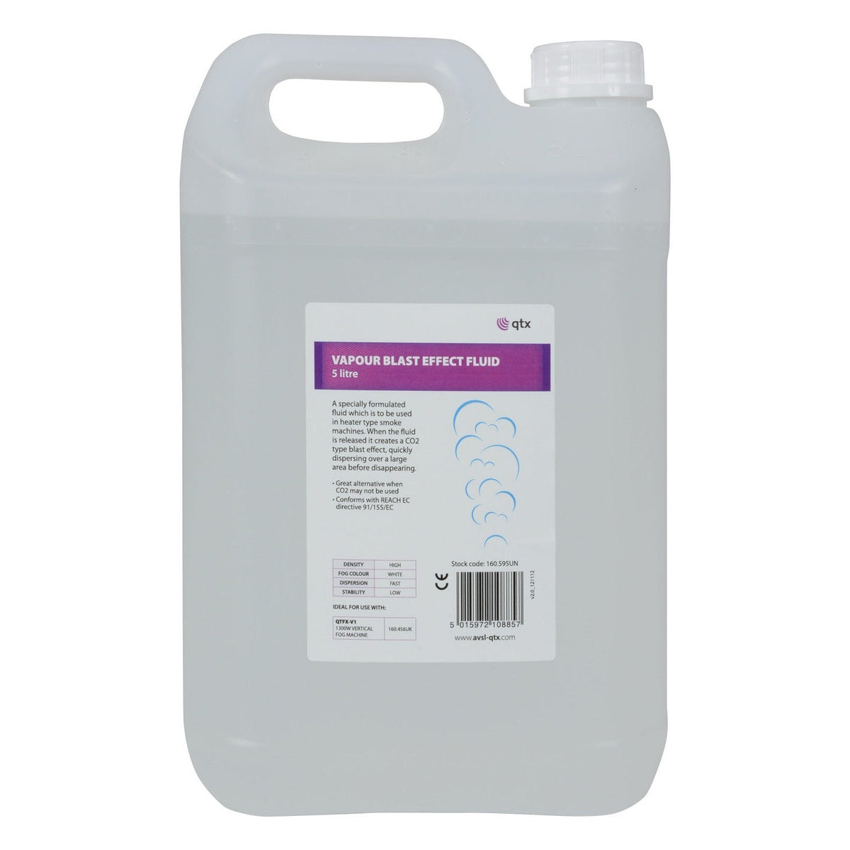 QTX High Density Vapour Blast Fog/Smoke Fluid - 5 Litres 1