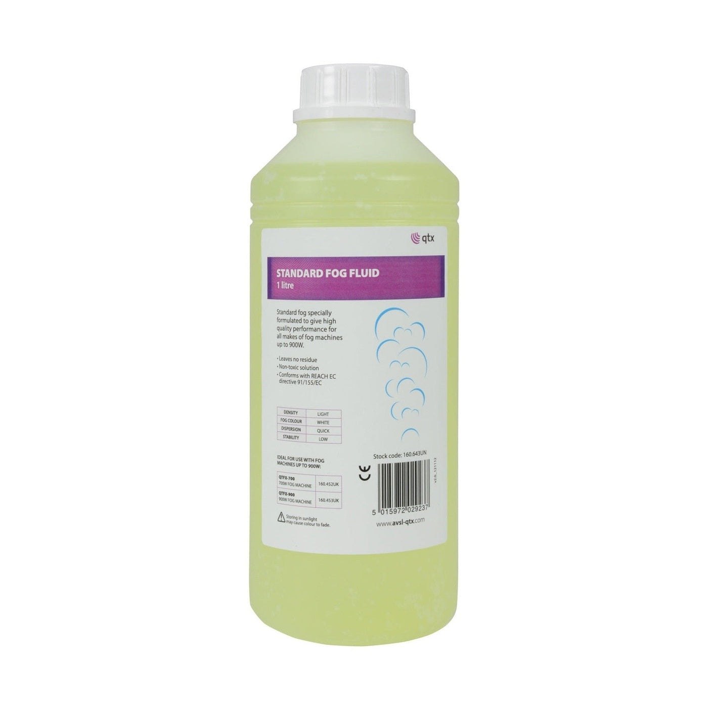 QTX Standard Light Density Fog/Smoke Fluid - 1 Litre 1