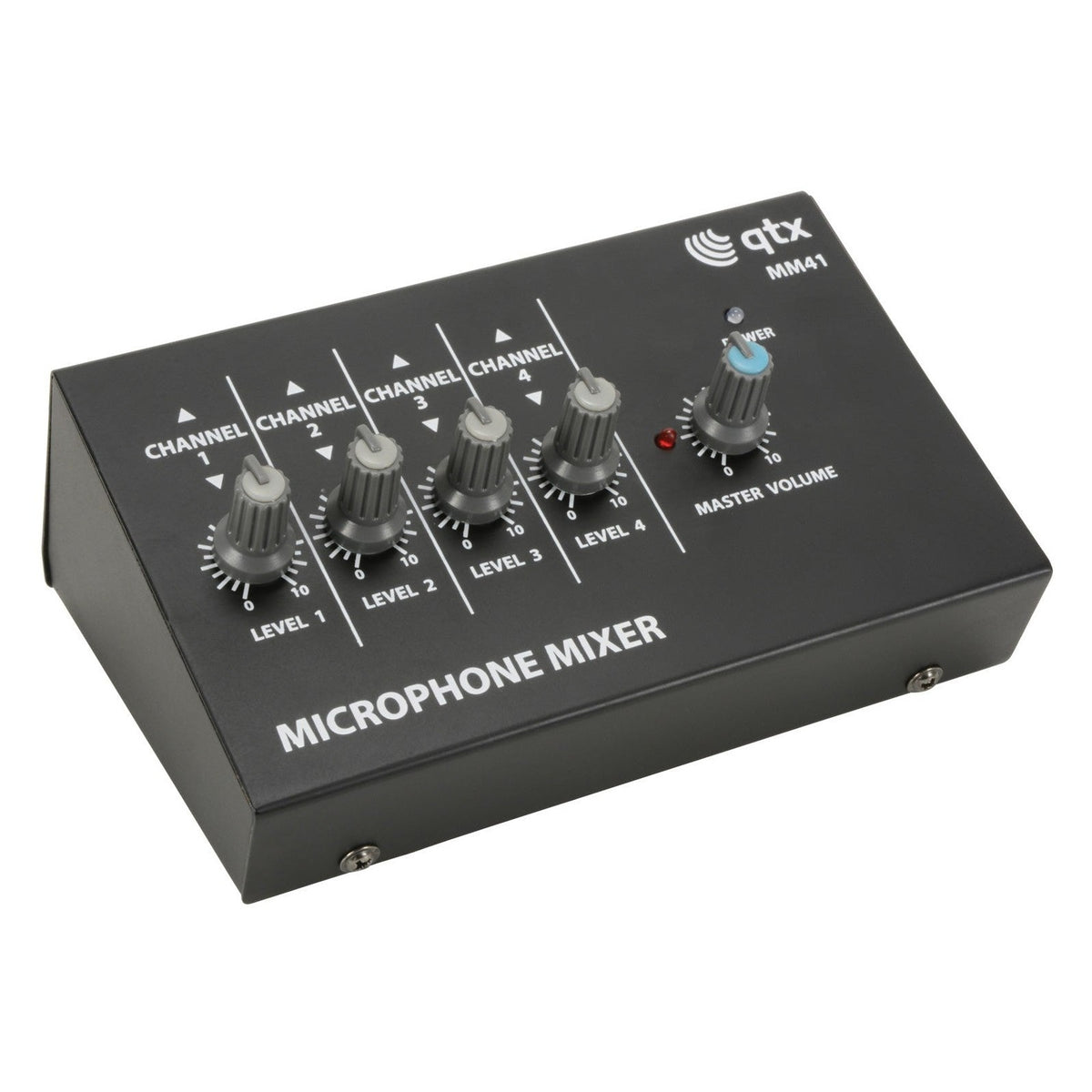 QTX MM41 4 Channel Mini Microphone Mixer 1