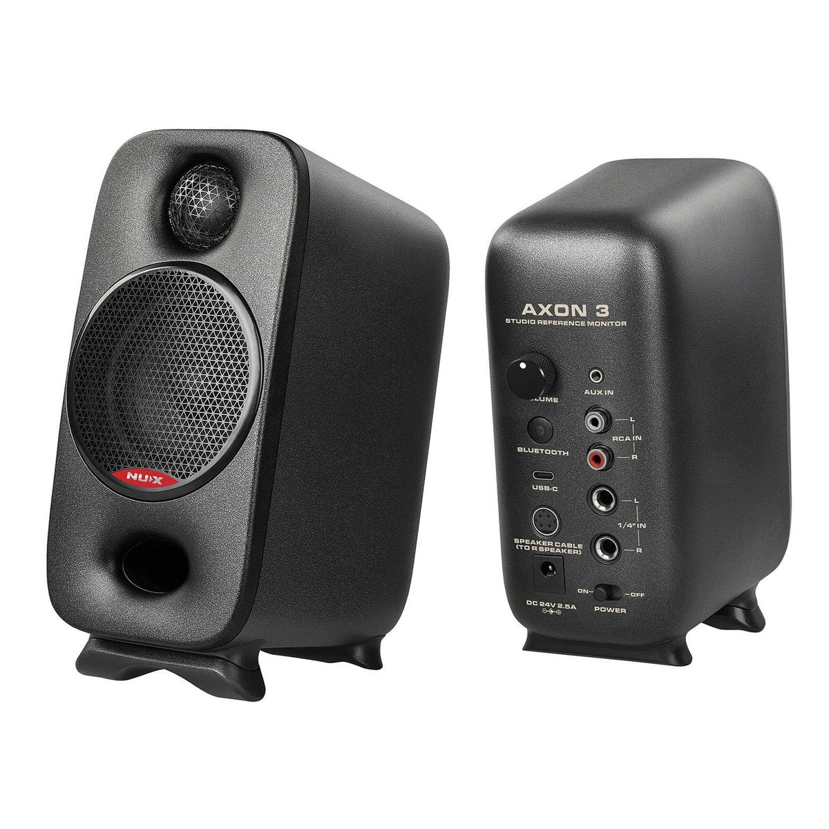 NUX Axon 3 Super-Compact Nearfield Studio Monitors - Black 3