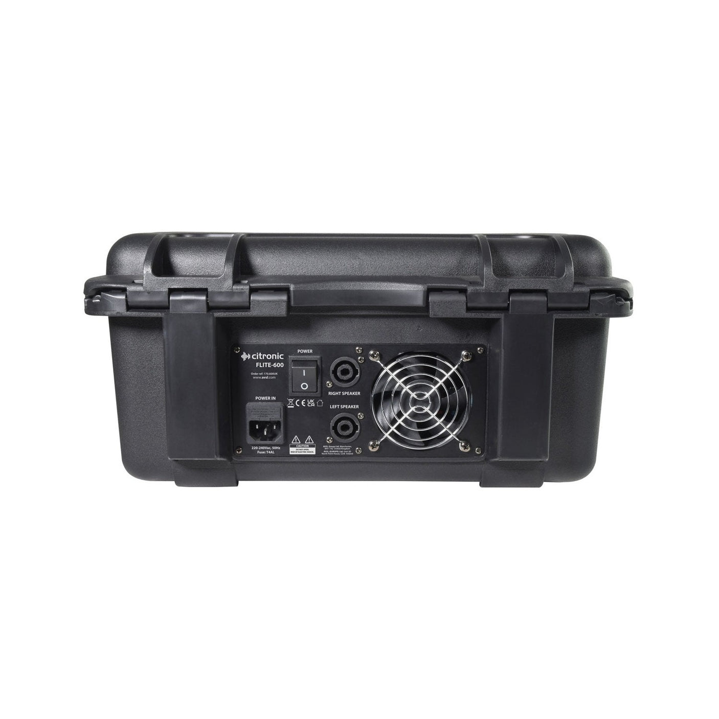 Citronic FLITE-600 2 x 300W Powered Mixer with 2 UHF Wireless Mics & DSP Effects 4