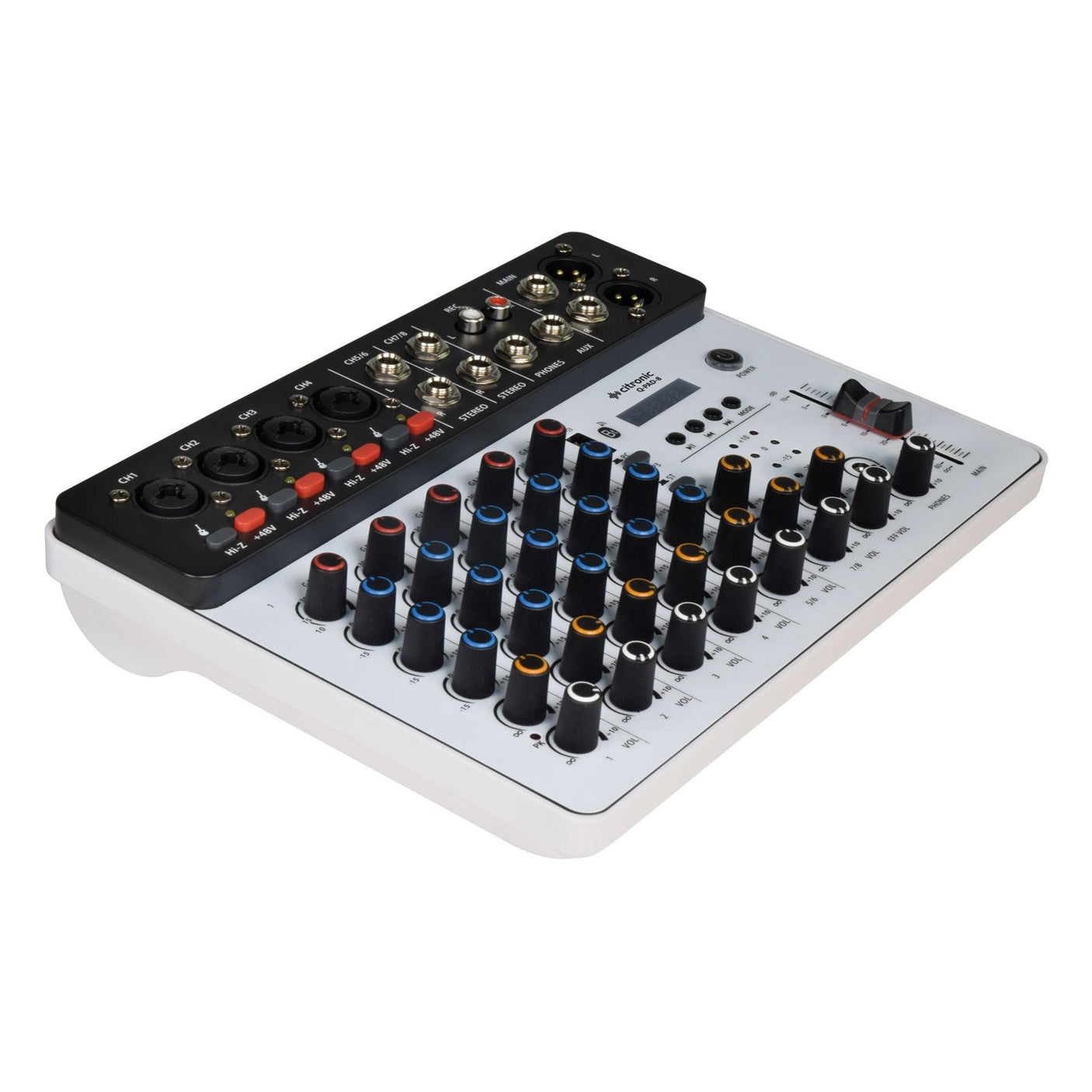 Citronic Q-PAD-8 Compact Mixer with USB/BT and Audio Interface 2