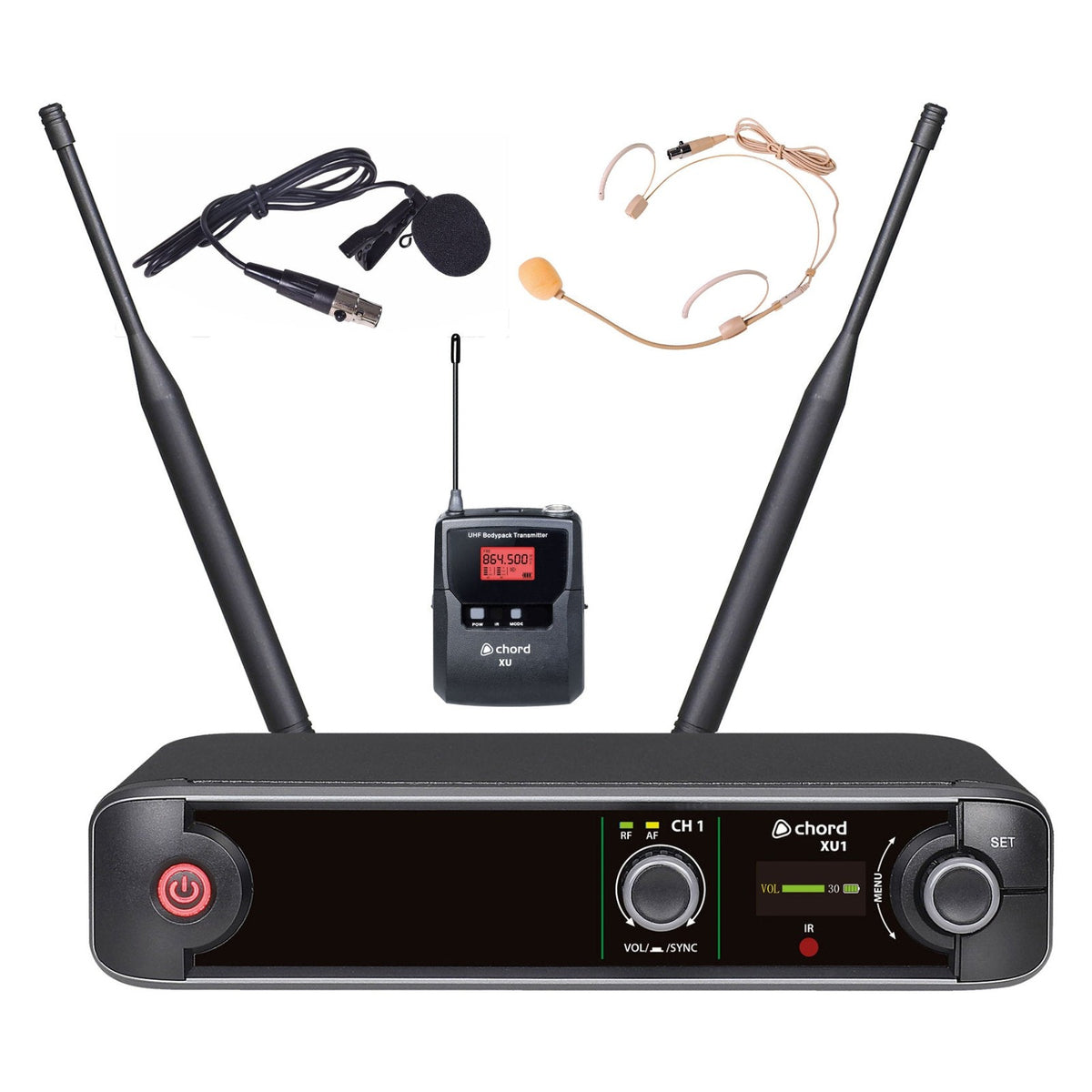Chord XU1 Lavalier/Headset UHF Wireless Microphone System 1