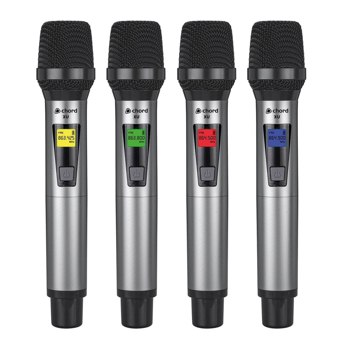Chord XU4 Quad Handheld UHF Wireless Microphone System 4