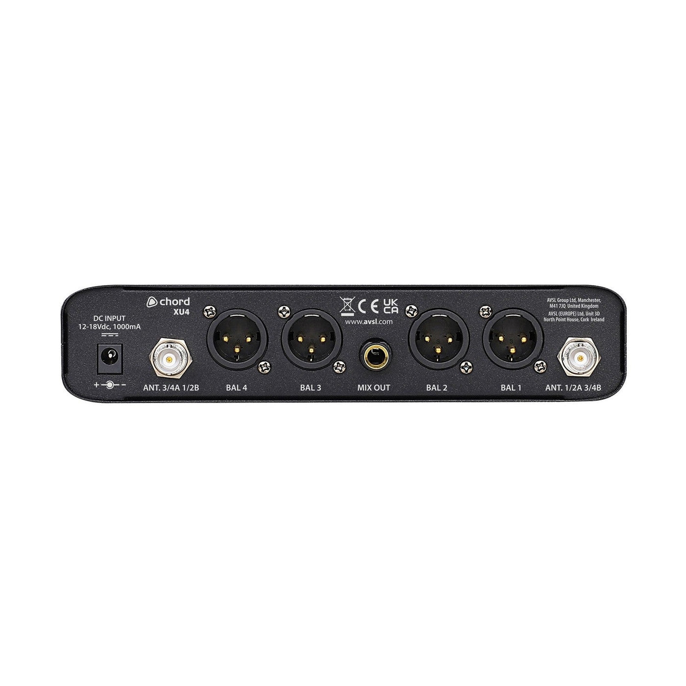 Chord XU4 Quad Lavalier/Headset UHF Wireless Microphone System 3