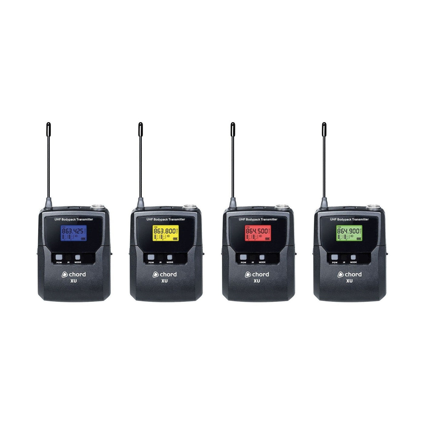 Chord XU4 Quad Lavalier/Headset UHF Wireless Microphone System 6