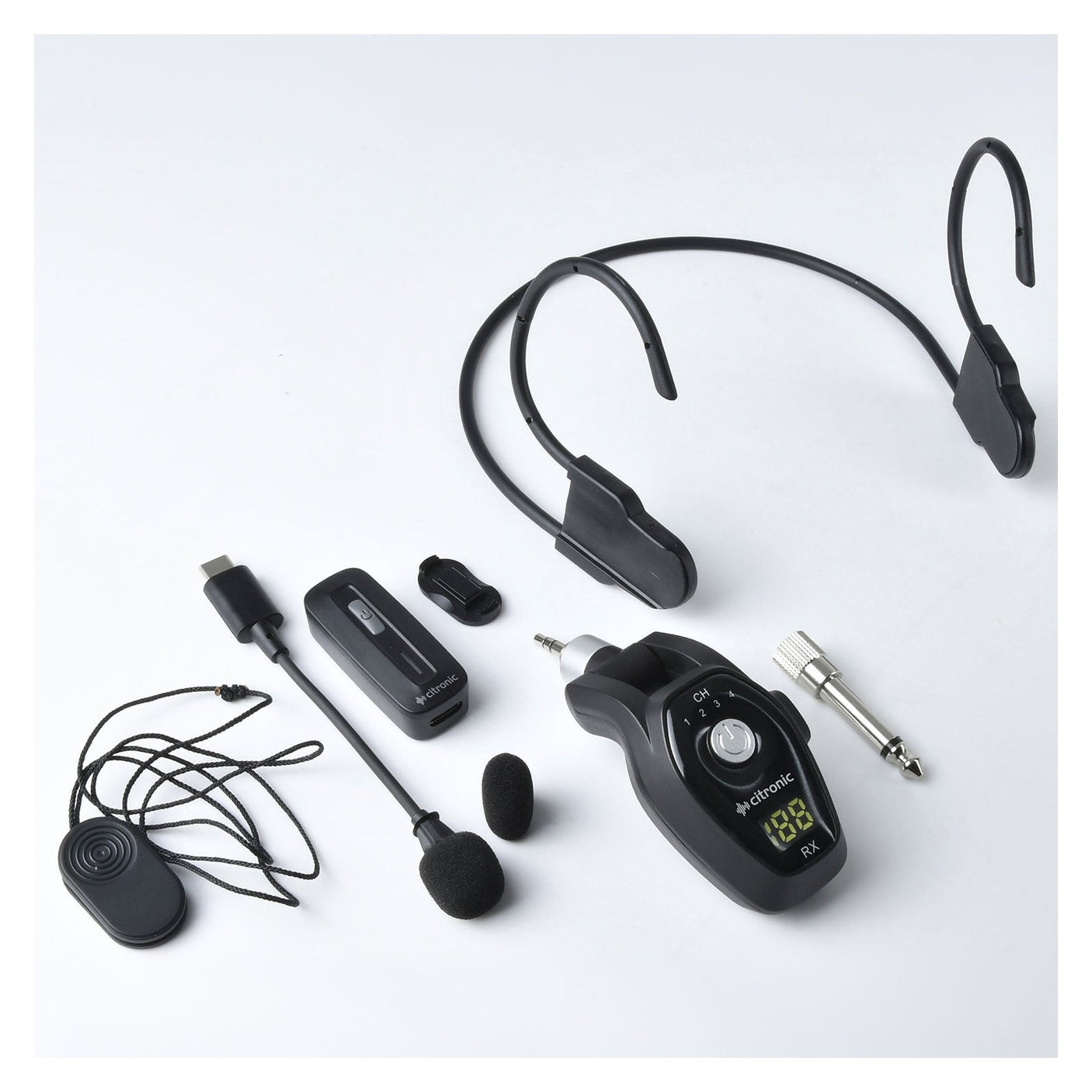 Citronic NL24 Wireless Lavalier / Neckband 2.4G Microphone System 6