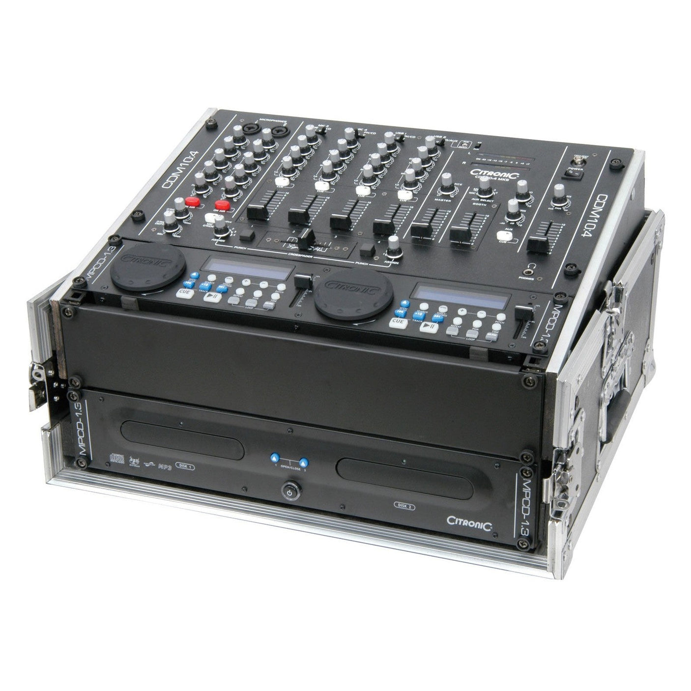 Citronic CDM10:4 MK5 4-Channel 19" USB DJ Mixer 2