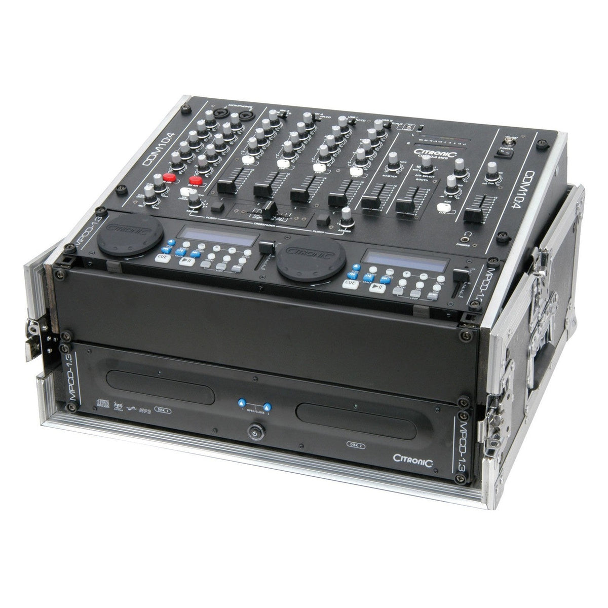Citronic CDM10:4 MK5 4-Channel 19" USB DJ Mixer 2