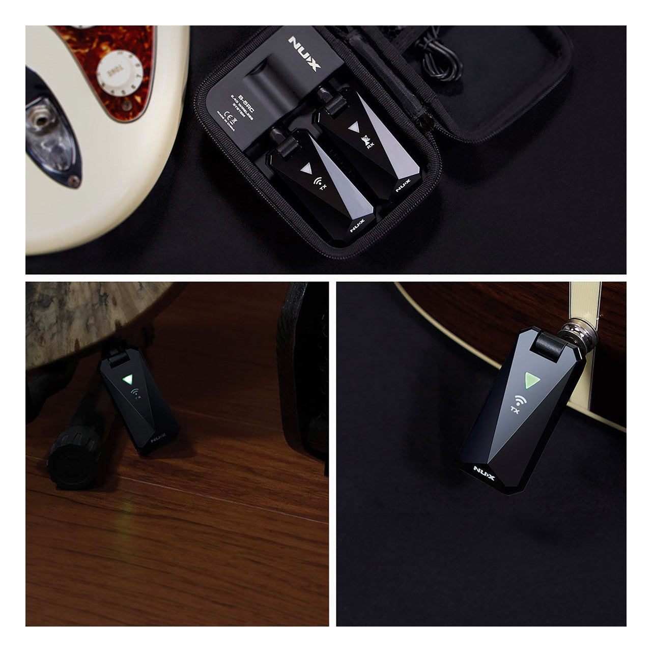 NUX B-5RC Rechargeable Wireless Guitar Sytem 2.4GHz 6